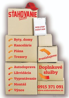 STAHOVANIE KOSICE,LIKVIDACIA,BREMENA, LACNO A SPOLAHLIVO - 19