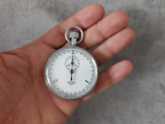Velmi staré vojenské švýcarské stopky mikrograph Heuer - 19