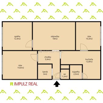 Priestranný 4 izbový byt, 80m² na ul. Mukačevskej, Prešov - 19