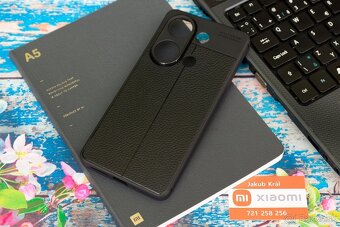 Puzdro s koženkovým vzorom pre Xiaomi / Redmi / Poco - 19