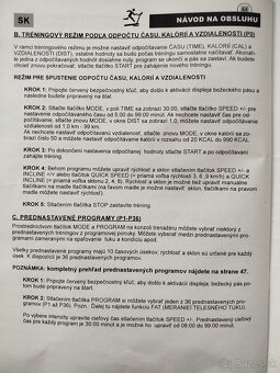 Predám elektrický bežecký pás Trinfit Gara T250 - 19