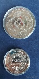 Zbierka medailí a VÝROČNÉ dvojeurových mincí + žetóny - 19