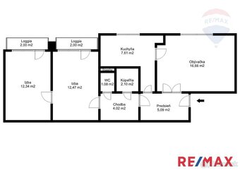 VÝBORNÝ 3-IZBOVÝ BYT S 2 LOGGIAMI, Staré sídlisko, Prievidza - 19