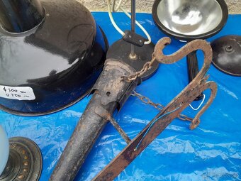 Petrolejová,bakelitová,industriálna ,železničiarska lampa. - 19