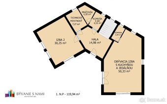 Na predaj | 6 izbový rodinný dom 241 m² - Chorvátsky Grob - 19