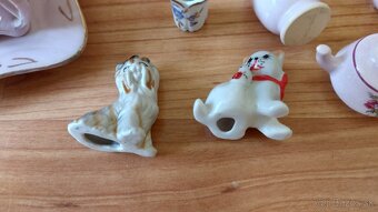 Ružový mini porcelán a miniaturky - 19