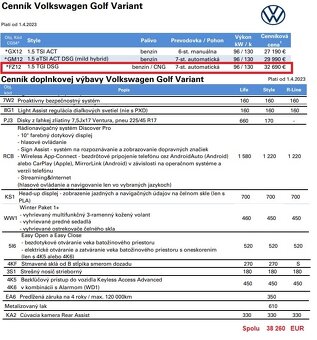 VW Golf 8 Variant STYLE Automat 1.5TGI CNG - 19