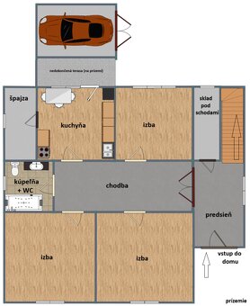 Nenince - veľký rodinný dom so záhradou - 19