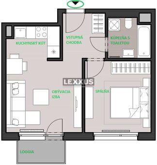 | štýlový 2i apartmán v novostavbe Ovocné sady, Ružinov, BA  - 19