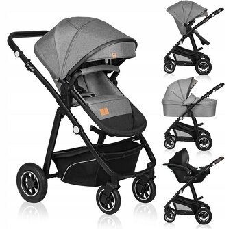 Nový Kočík Lionelo Bianka 3 kombinácia - viac farieb - 19