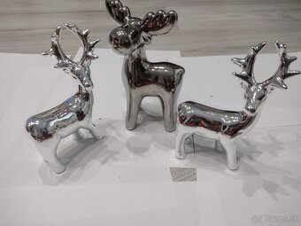 Vianočné ozdoby ČERVENÉ, BIELE - 19