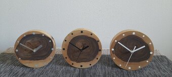 Drevené stolové hodiny - 19