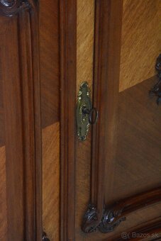 Starožitná řezbovaná toaletka s mramorem - 19