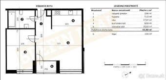 VEĽKÝ 2 izb. BYT, loggia + PARKOVACIE STÁTIE - 5,5 ročná NOV - 19