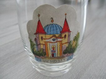 sadu troch starožitných sklenených pohárov - 19