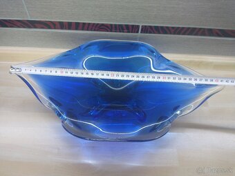 hutné sklo, váza, ryba, misa - 19