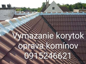 Vymazávanie korýtok oprava komínov 0915 246 621 - 19