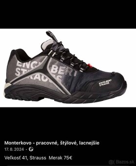 Veľkosť 41, MIX, kvalitné pracovné topánky, TOP - 19