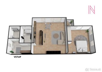 REZERVOVANÉ - 2 izbový byt v centre Senca - 60,82 m2 - 19