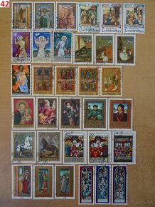 Nádherné poštové známky UMENIE 2 - 19