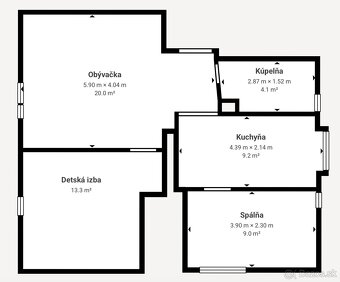 3-izb. byt - Topoľčany - 19