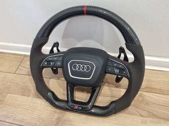AUDI VOLANT KARBON - ALKANTARA - CERVENE ŠITIE - 19