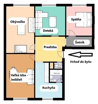 Veľký 4 izbový byt s balkónom - Na predaj - 19