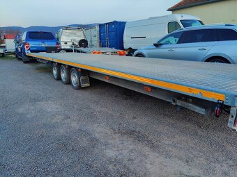 Prívesný vozík - trojnápravové plato - 19