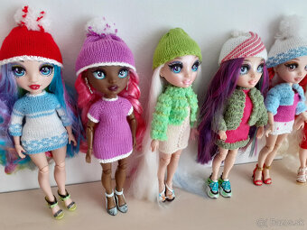 Kožuchy šaty pre bábiky Rainbow high barbie čiapky - 19