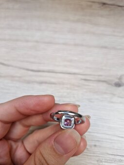 NOVE 3 strieborne 925 zasnubne prstene so zirkonmi - 19