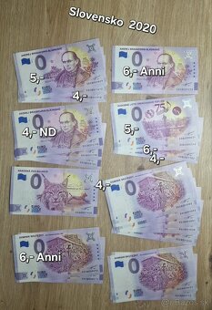 Na predaj - 0 Eurosuvenírové bankovky rôznych štátov sveta. - 19