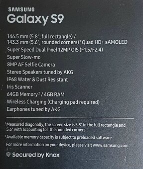 Samsung Galaxy S9 Vynikajúci stav - 19