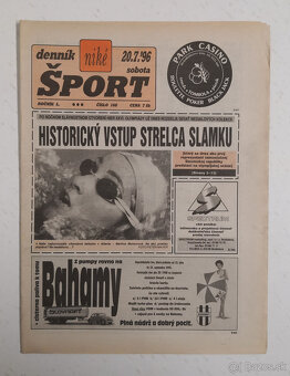 Staré noviny Denník Šport 3 - 19