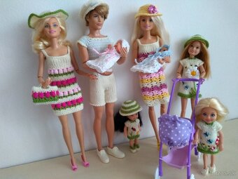 Veľryba slimák delfín tričko pre bábiku Ken barbie bermudy - 19