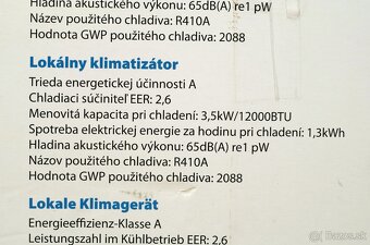 Mobilná klimatizácia Ayrton AYM-12 od Sinclair, 3.5 kW - 19