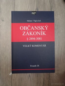 Občanský zákoník IX. svazek, § 2894-3081: Dohodou