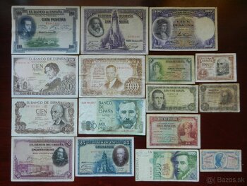 Bankovky staré Španielsko, Srbsko a iné: V texte