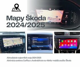 Aktualizácia navigácie Škoda Mapy 2024/25 Carplay Kodovanie - 1