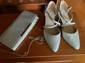 Spoločenské topánky a kabelka