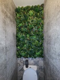 Zelená stena z listov