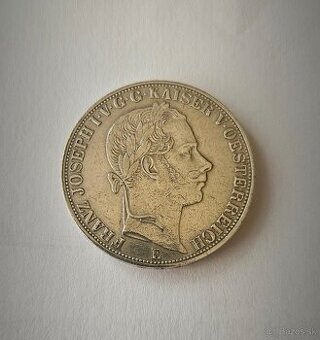 KRÁSNY Spolkový toliar 1864 E František Jozef - Vzácnejší