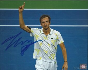 Daniil Medveděv - foto s podpisem + COA