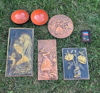 Retro dekorácie + porcelánova misa