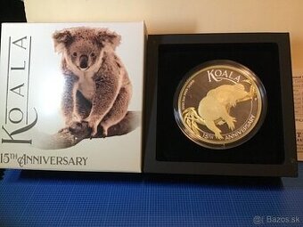 Predám striebornú mincu 3 oz Koala 2022 zberateľská