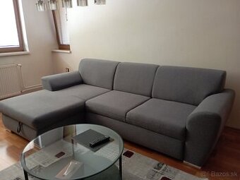 Predám sivu rohovú sedaciu súpravu 260x160cm.