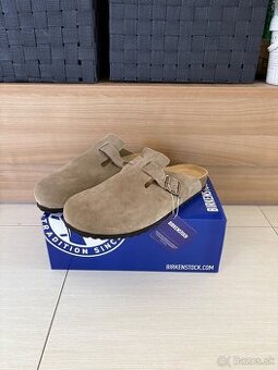 Birkenstock Boston taupe seude