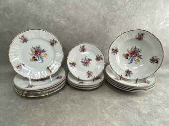 súprava tanierov dekor Ruže  3x6ks Bernadotte