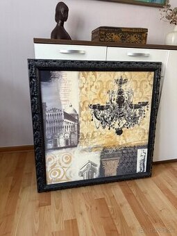 Obraz Campanile e Lampada Anna Flores drevený rám 80x80