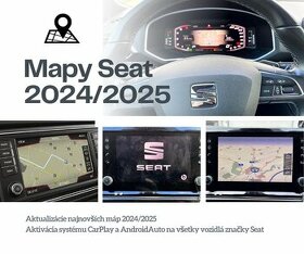 Aktualizácia navigácie Seat Mapy 2024/25 Carplay Kodovanie -
