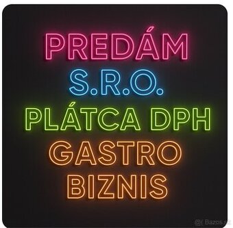 Predám sro platca dph gastro